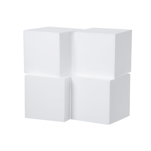 4 Pack Craft Foam Blocks 6x6x6in Polystyrene Brick for Arts School
