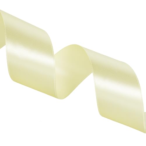 1 1 2 Inch Baby Maize Solid Satin Ribbon for Gift Wrapping