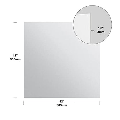 2 Pieces 6061 T651 Aluminum Sheet Metal 12 x 12 x1