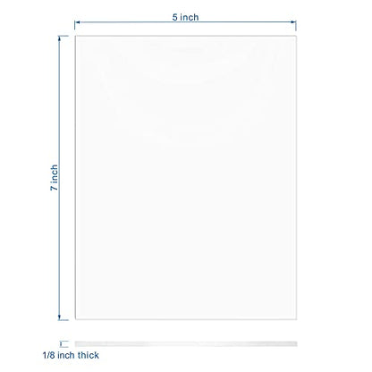 Clear Cast Acrylic Sheet 5" x 7" x 1 (2 Count)