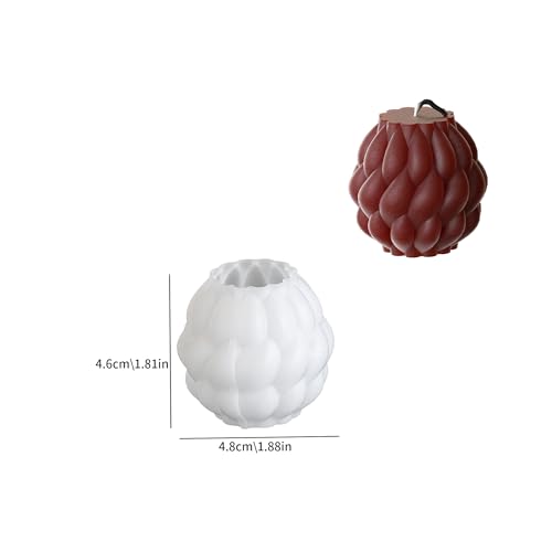 3 Pack Spiral Ball Cylinder Soap & Candle Mold (3 Count)