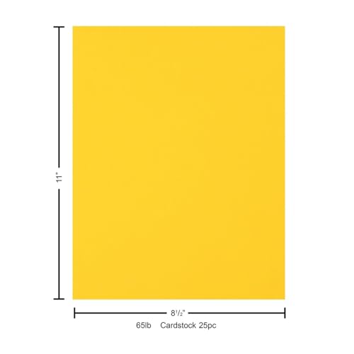 Stash Builder Cardstock 8.5" x 11" Daffodil