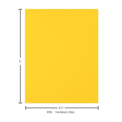 Stash Builder Cardstock 8.5" x 11" Daffodil