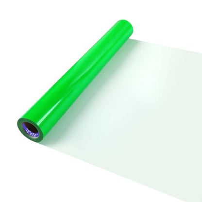Neon Green HTV Iron on Vinyl 12Inch by 12ft Roll HTV Heat Transfer Vinyl for T