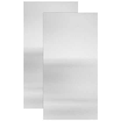 2Pcs 430 Stainless Steel Sheet Metal 6" x 12" x 1 (2 Count)