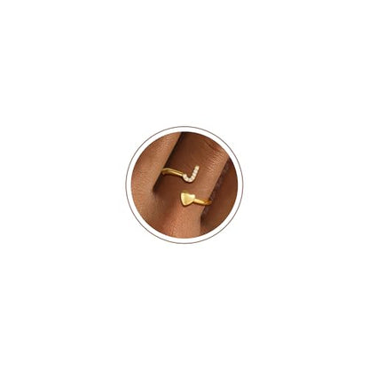 Gold Initial Rings for Women Non Tarnish