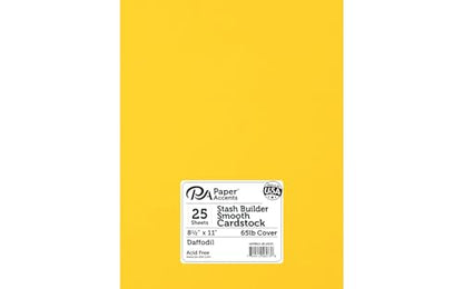 Stash Builder Cardstock 8.5" x 11" Daffodil