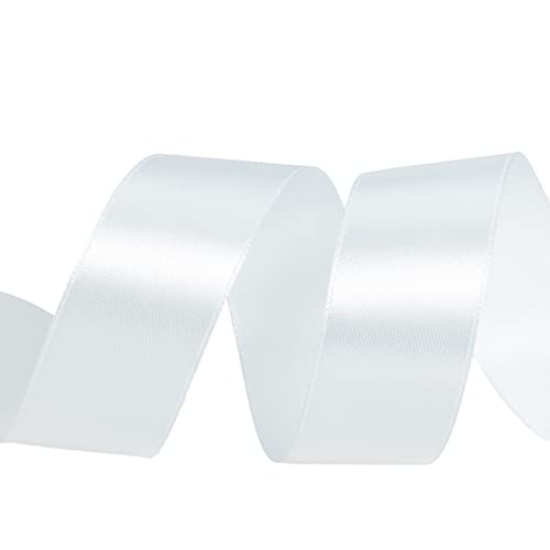 1 Inch Light Blue Solid Satin Ribbon for Gift Wrapping