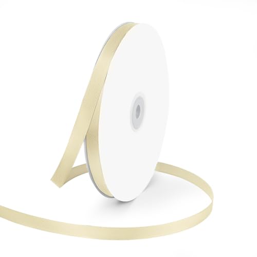 3 8" x 100 Yards Ivory Satin Ribbon Crafts Gift Wrapping