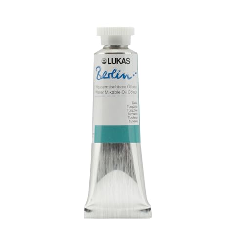 Berlin Pro Artists Water Mixable Oil Paint 37 ml Tube Turquoise