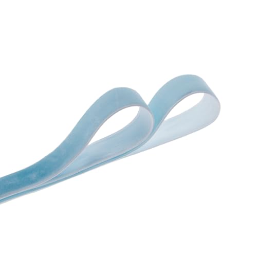 Vintage Sky Blue Velvet Ribbon Christmas Ribbon for Gift Wrapping Crafts Christmas Tree Ornaments Garland Decorations