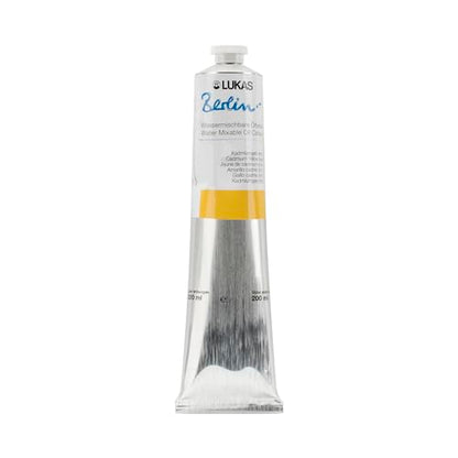 Berlin Pro Artists Water Mixable Oil Paint 200 ml Tube Cadmium Yellow Hue (6.76 Fl Oz)