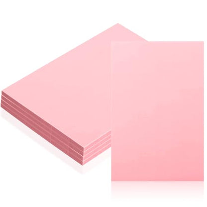 4 Pcs 4" x6“ Pink Rubber Art Soft Linoleum Carving Block (4 Count)