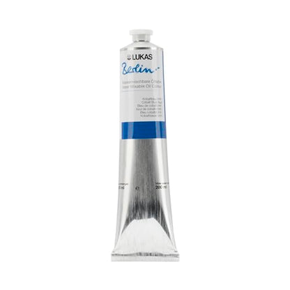 Berlin Pro Artists Water Mixable Oil Paint 200 ml Tube Cobalt Blue Hue (6.76 Fl Oz)