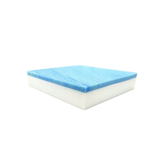 10" x 24" x 24" Cool Gel Memory Foam Bench Cushion Replacement Medium Firm