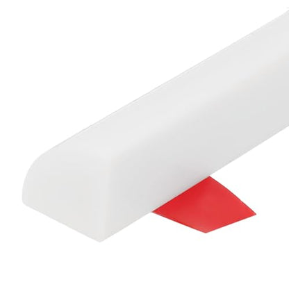 197 Inch Flexible Quarter Round Molding Silicone Peel and Stick Trim Self Adhesive Shower Water Barrier for Corner Decor Bathroom Kitchen