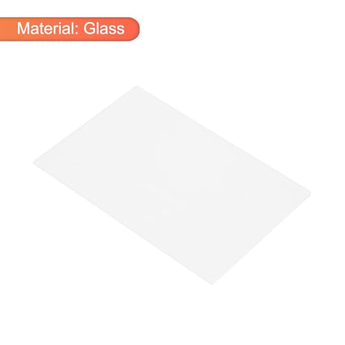 2 Pcs Stained Glass Sheet Mosaic Tile 7.9 Inch x 5.9 Inch White Stained Glass Sheets for Crafts DIY Art Project