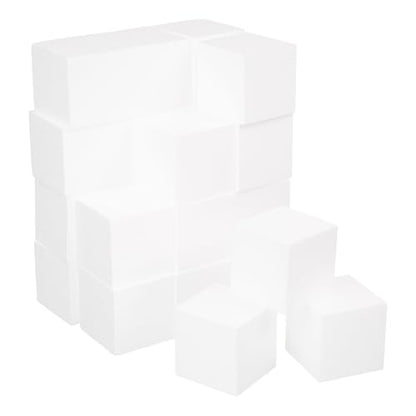 3x3x3in 24 Pack Craft Foam Square Polystyrene Square Cubes for Arts