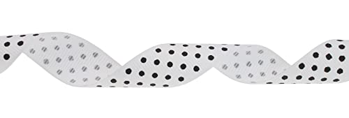 Polka Dot Grosgrain Ribbon 25 Yard Each Roll 100% Polyester