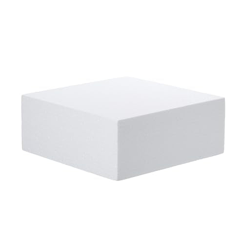 Craft Foam Blocks 10x10x4in Polystyrene Squares for Arts Projects