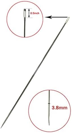 6" Upholstery Large Eye Long Needle Apply to Home or Work Hand Sewing Tapestry Embroidery (6 inch)