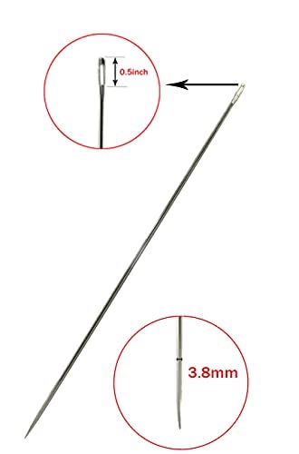 6" Upholstery Large Eye Long Needle Apply to Home or Work Hand Sewing Tapestry Embroidery