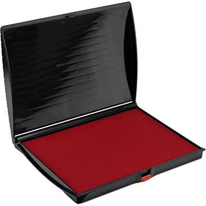 Extra Large Premium Crimson Red Ink Stamp Pad