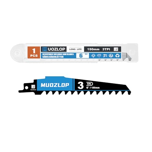 1Pack 6inch 3TPI High Reciprocating Saw Blades