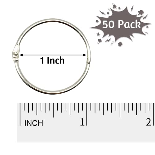 50 Pcs Binder Rings (50 Count)