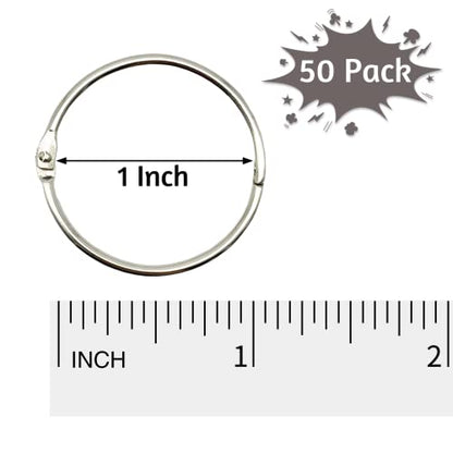 50 Pcs Binder Rings (50 Count)