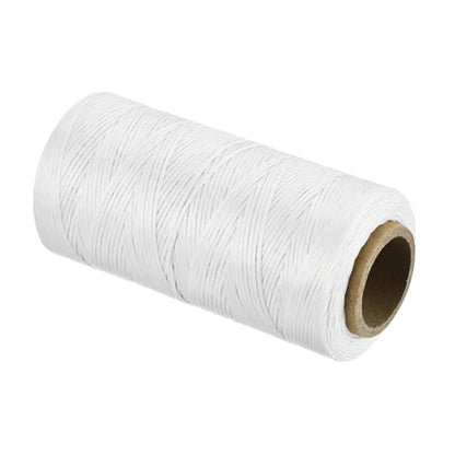 Waxed Thread 197 Yard 1mm 210D Flat Wax Thread Polyester Waxed String for Leather Sewing Hand Weaving Book Binding Home Decoration