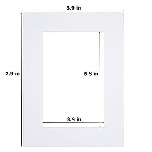 6x8 White Picture Mats (14 Count)