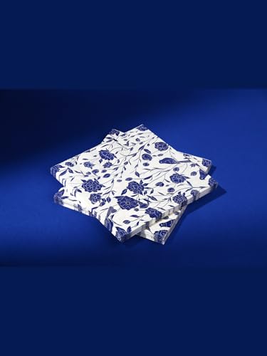 Blue & White Paper Napkins 3 (20 Count)