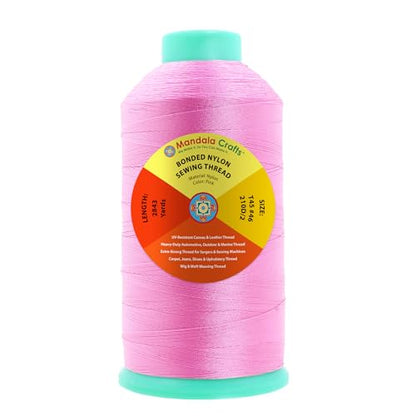 Size 46 210D T45 Pink Bonded Nylon Thread