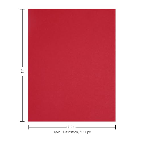 PA Paper Accents Stash Builder Cardstock 8.5" x 11" Crimson