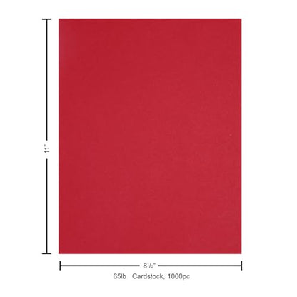 PA Paper Accents Stash Builder Cardstock 8.5" x 11" Crimson