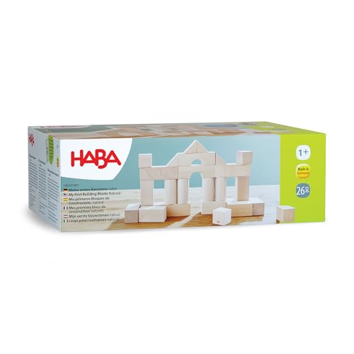 Wooden Building Blocks 26 Piece Set