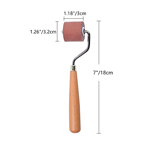 Rubber Brayer Roller for Printmaking