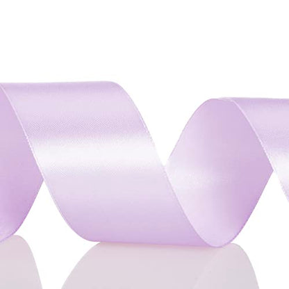 1 1 2 Inch Lilac Solid Satin Ribbon for Gift Wrapping (150 Foot)