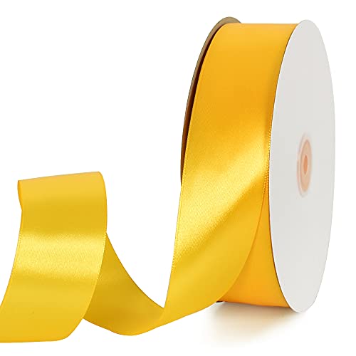 100 Yard Yellow Satin Ribbon 1 (300 Foot)