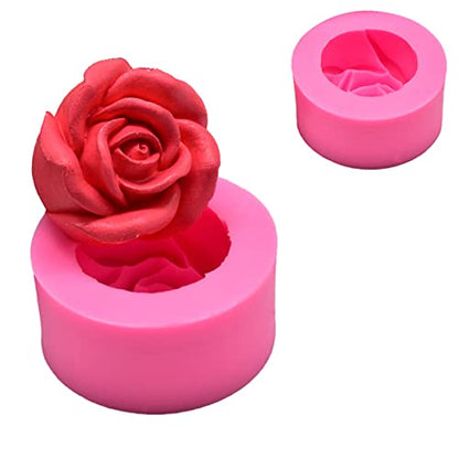 Rose Candle Mold Flower Silicone Mold for Soap