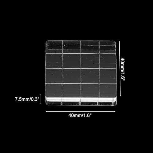 1.6"x1.6" Acrylic Stamp Block (6 Count)