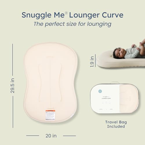 Organic Newborn Baby Infant Lounger Pillow & Travel Bag