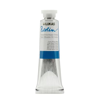 Berlin Pro Artists Water Mixable Oil Paint 37 ml Tube Primary Blue