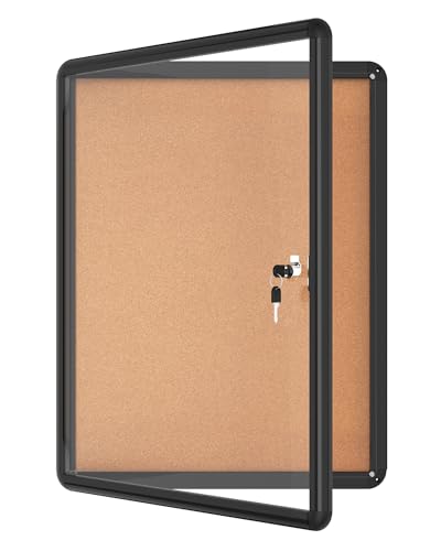 26"x20" Enclosed Bulletin Board