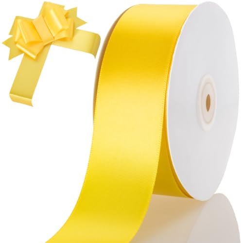 1-1/2 Inch Yellow Ribbon 50Yards – Perfect for Gift Wrapping