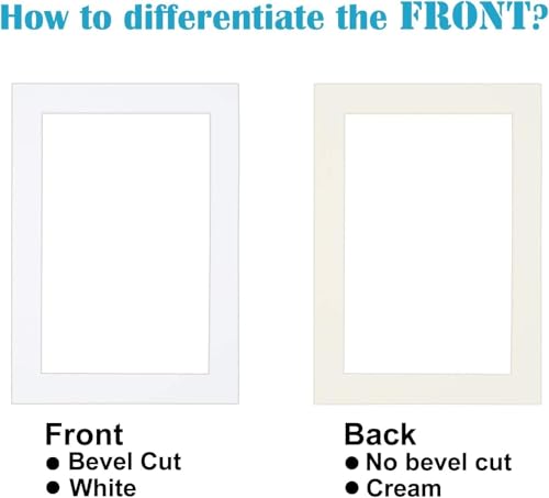 5x7 White Picture Mats Pack of 11