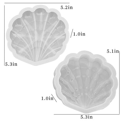 Seashell Box Resin Molds with Lid