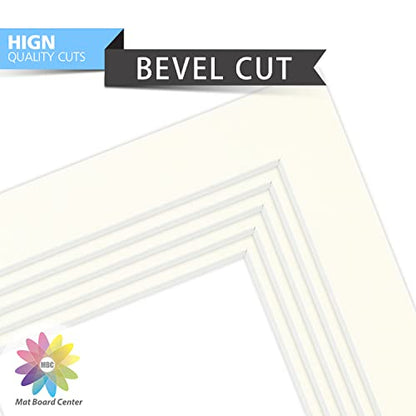 Mat Board Center 10 Pack 5x7 Photo Mats for 4x6 Picture