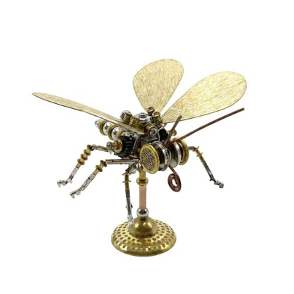 Steampunk Mechanical Insect Butterfly 3D Metal Puzzle Model Kits for Adults 150+ Parts Stunning Desk Decor Christmas & Birthday Gift for Men Adults Hobbyists